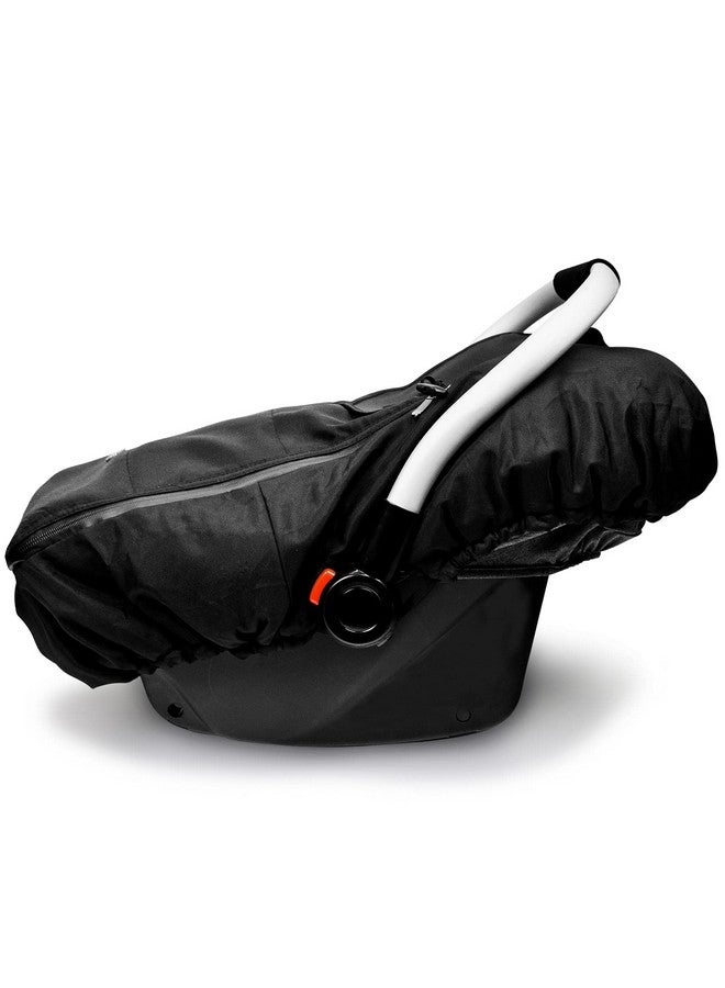 Vaxaape Baby Car Seat Cover,Car Seat Covers for Babies,Winter Protector,Universal Winter Car Seat Cover for Infant Boys Girls,Warm and Cozy,Car Seat Covers for Infant Car Seat(Black) - Image 2