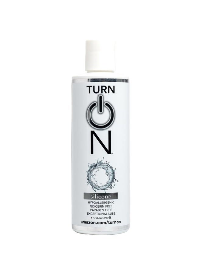 Turn On Silicone-Based Premium Personal Lubricant | Long Lasting Performance, Ultra Slick & Silky Smooth, Condom Safe Lube for Men, Women, and Couples, 8 fl oz - Image 1