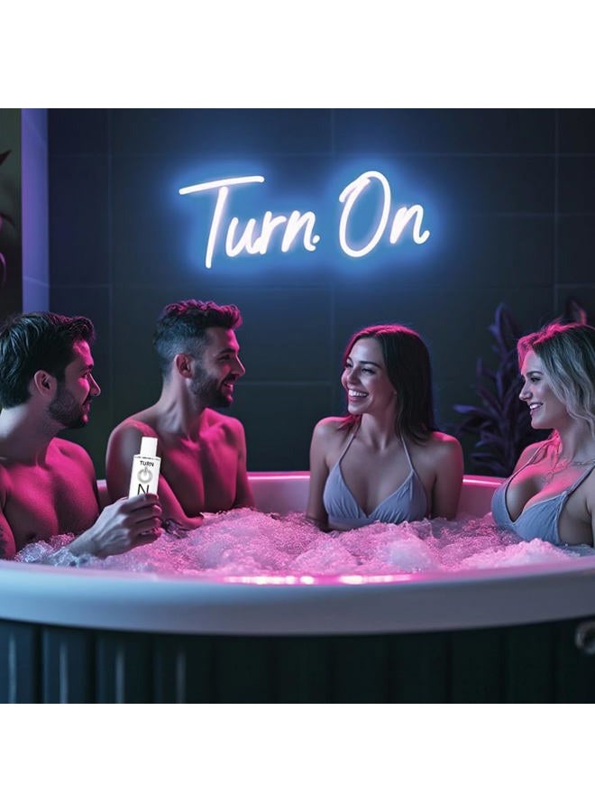 Turn On Silicone-Based Premium Personal Lubricant | Long Lasting Performance, Ultra Slick & Silky Smooth, Condom Safe Lube for Men, Women, and Couples, 8 fl oz - Image 4