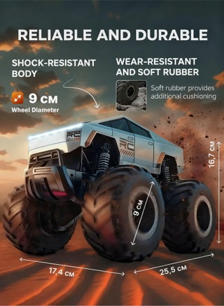 شاحنة JJRC RC سيارة ألعاب أطفال للأعمار من 8 سنوات فما فوق، سيارة تحكم عن بعد، شاحنة وحش مقاومة للماء، شاحنة برمائية رباعية الدفع لجميع التضاريس، مقياس 1:16، مركبات 2.4 جيجاهرتز، مثالية لهدية عيد ميلاد الأطفال - view 4