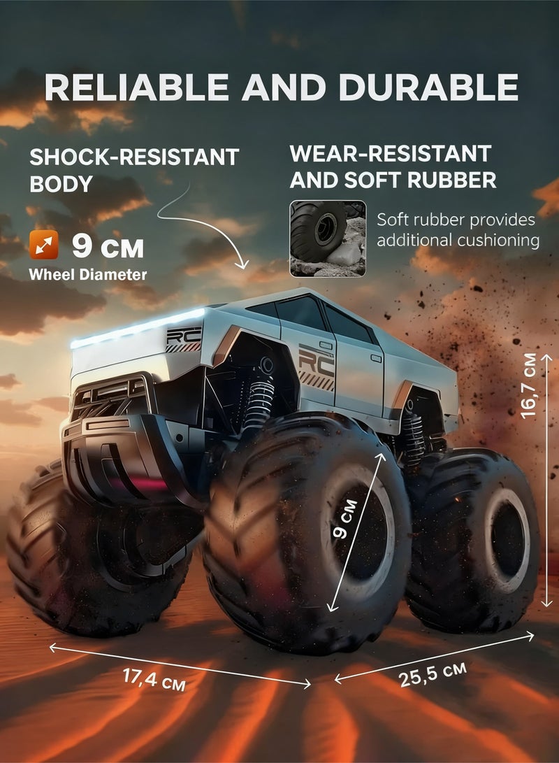 JJRC RC Truck Car Kids Toys for Ages 8+, Remote Control Car Waterproof Monster Truck, Amphibious 4WD All Terrain Off-Road Pickup, 1:16 Scale, 2.4GHZ Vehicles, Perfect for Kids Birthday Gift - Image 4