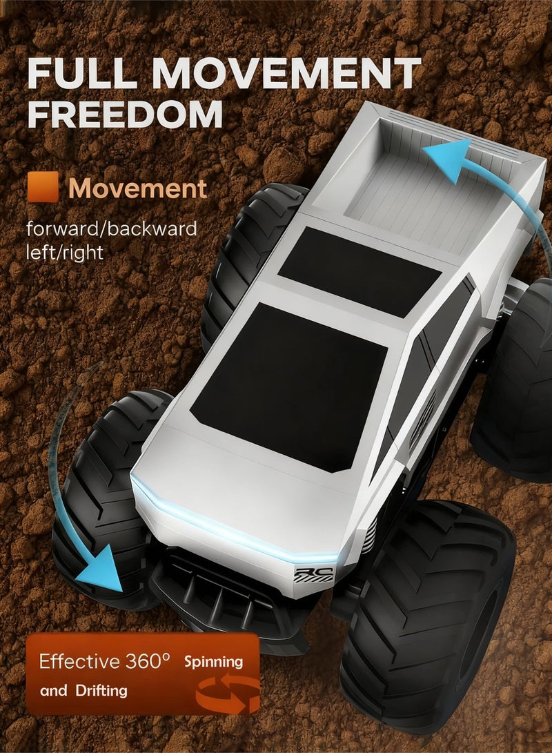 JJRC RC Truck Car Kids Toys for Ages 8+, Remote Control Car Waterproof Monster Truck, Amphibious 4WD All Terrain Off-Road Pickup, 1:16 Scale, 2.4GHZ Vehicles, Perfect for Kids Birthday Gift - Image 2