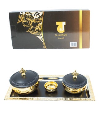 High Quality  Luxurious Tray and bowl set ,decorated Dates and sweet bowls with lid and tray, Arabic Traditional way of serving - pzsku/ZA09EC898B055EE462445Z/45/_/1647785945/36738f4d-9fa1-4a84-97e0-5bb1fd0ab8c0