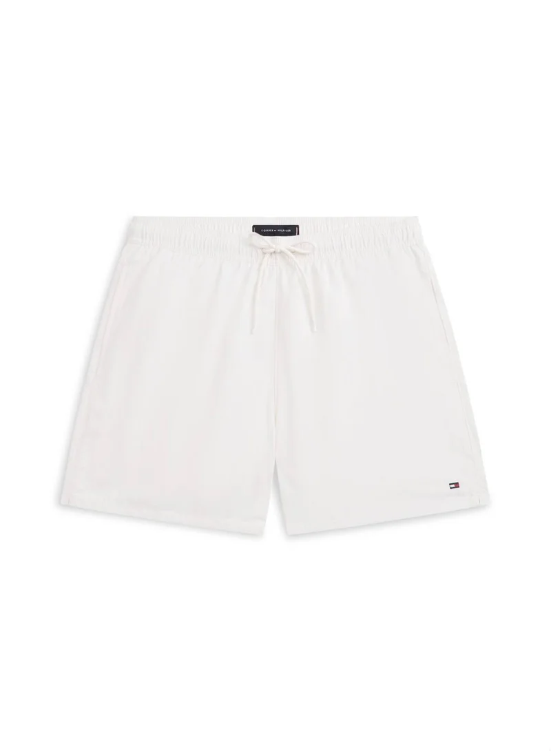 TOMMY HILFIGER Ivory Petal Flag Embroidery Mid Length Swim Shorts for Men | Best Price UAE