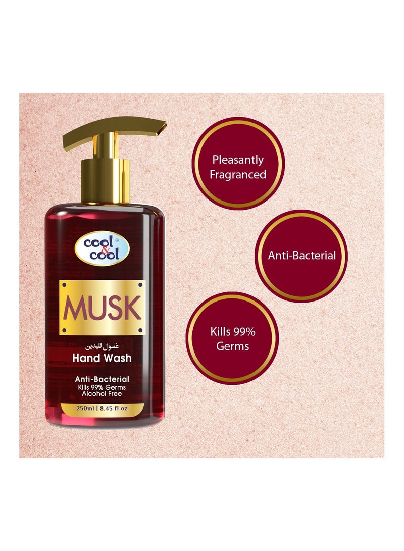 Cool & Cool Cool & Cool Arabic Series Musk Hand Wash -250Ml - Antibacterial, Alcohol-Free, Moisturizing with Vitamin E, 99% Germ-Killing Formula - Image 3