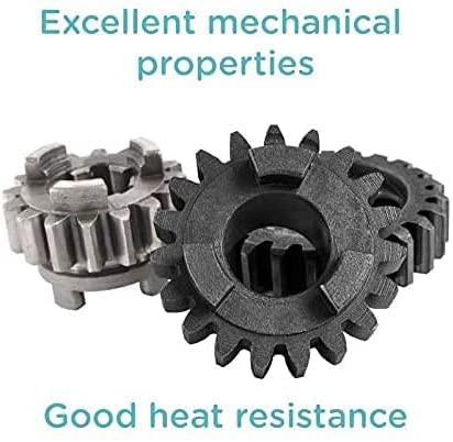 polymaker خيوط بوليمر بوليماكس المتينة من البولي كربونات 1.75 مم، خيوط بولي كربونات سوداء 1.75 مم 0.75 كجم على بكرة كرتونية - خيوط PC لطابعة 3D، متينة ومقاومة للحرارة العالية - Image 2