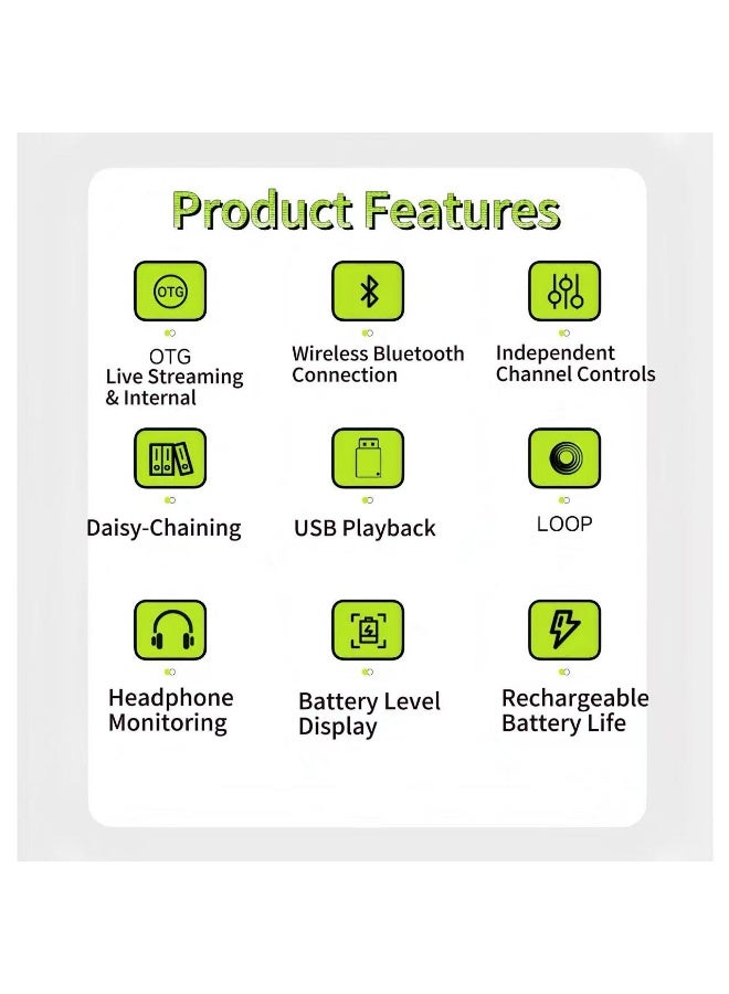 Multifunctional Bluetooth Guitar Speaker – JP-70Pro (Denim Gray). Features include live streaming & internal recording, outdoor use, karaoke singing with accompaniment, rechargeable battery with ultra-long runtime. Special Offer: Includes a free thickened storage backpack with purchase. - Image 4