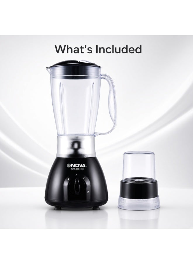 NOVA 2-in-1 Electric Blender & Dry Grinder 450W - NM-1105BG - Image 4