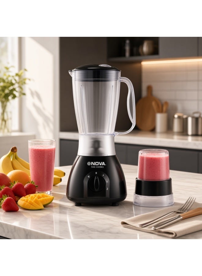 NOVA 2-in-1 Electric Blender & Dry Grinder 450W - NM-1105BG - Image 2