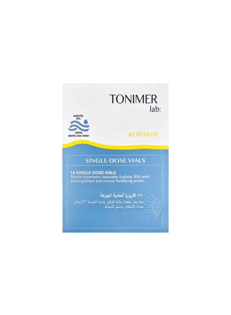 TONIMER Lab Aerosol Vial 18S Single Dose