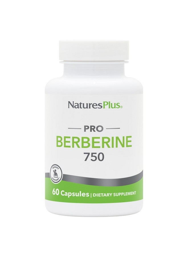 NaturesPlus ناتشرز بلس برو بيربرين 750 ملغ - 60 كبسولة - يدعم الأيض الصحي - غير معدّل وراثيًا، نباتي وخالي من الغلوتين - 30 حصة - Image 1