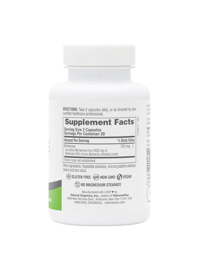 NaturesPlus ناتشرز بلس برو بيربرين 750 ملغ - 60 كبسولة - يدعم الأيض الصحي - غير معدّل وراثيًا، نباتي وخالي من الغلوتين - 30 حصة - Image 2