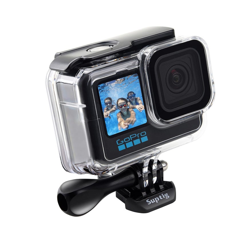 Suptig Waterproof Case Protective Housing Underwater Dive Housing for GoPro Hero 12/Hero 11/Hero 10/Hero 9 Black Waterproof 164F - Image 1