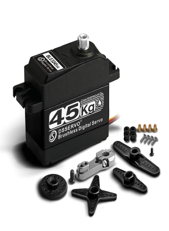 ZOSKAY Rc Servo Brushless Servo Metal Gear High Torque Robot servo Brushless Motor Digital Servo Arduino Servo for 1/8 1/10 1/12 RC Cars (45KG-270°) - Image 1