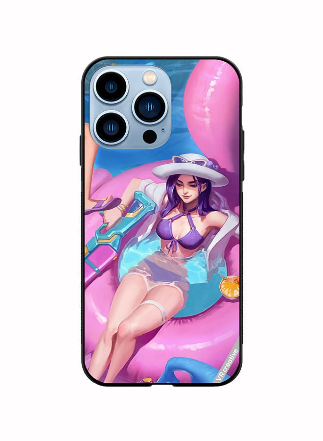 VR CREATIVE Protective Case Cover For Apple iPhone 14 Pro Max Caitlyn Poolparty League Of Legends, Design Multicolour - Image 1