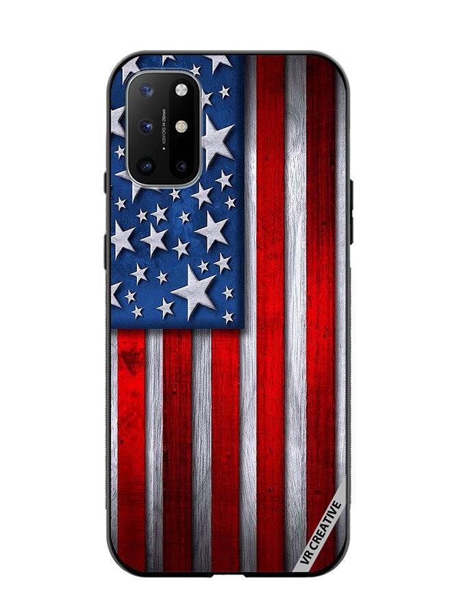 VR CREATIVE Protective Case Cover For OnePlus 8T Usa Flag Design Multicolour - Image 1