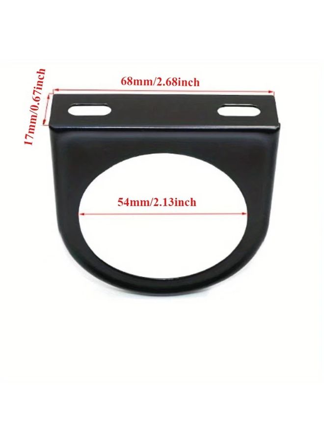 Universal Black Double Hole Instrument Mounting Bracket For Under Dashboard Installation - Image 2