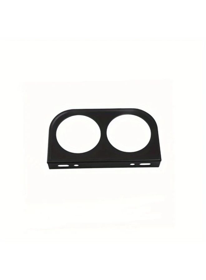 Universal Black Double Hole Instrument Mounting Bracket For Under Dashboard Installation - Image 3