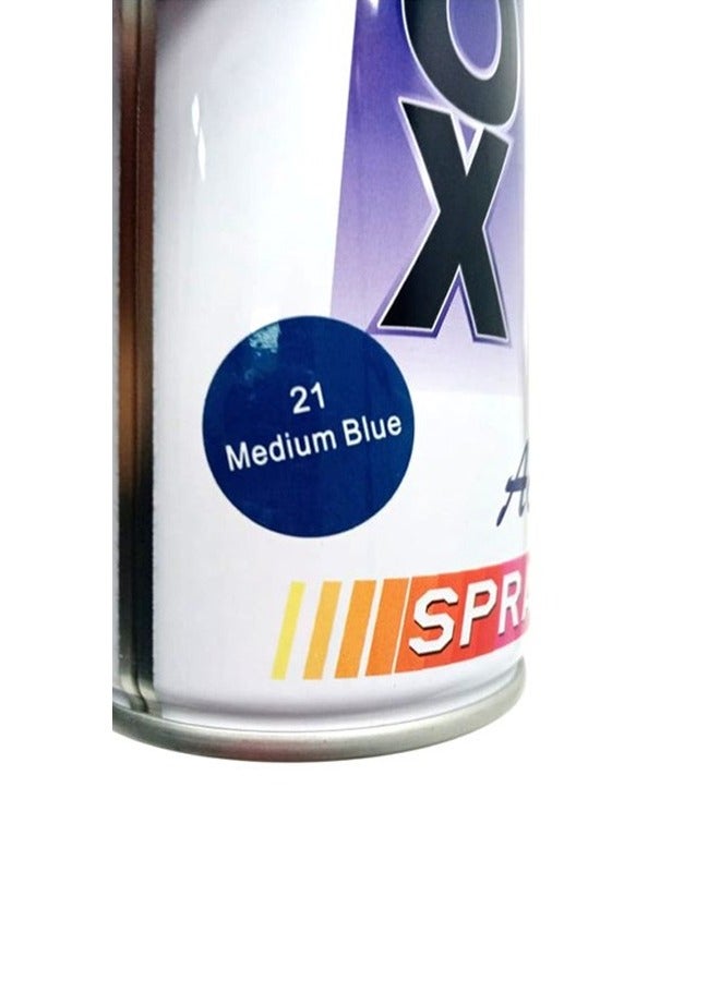 بخاخ طلاء للسيارات من "بلاك فوكس" (Black Fox) سهل الاستخدام - لون أزرق متوسط ​​- عبوة من 3 قطع - Image 3