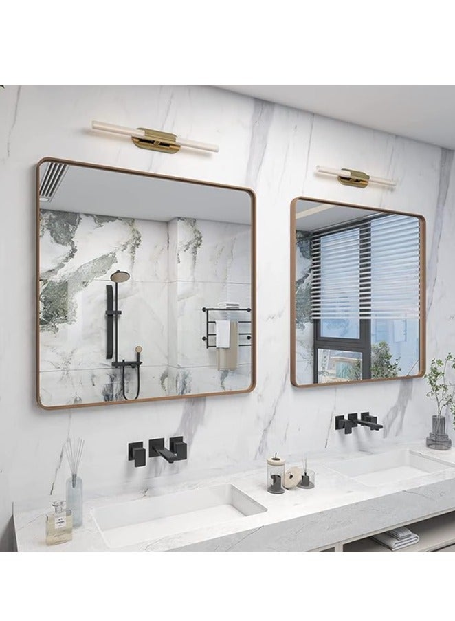 مرآة الحمام كامل طول مرآة الجدار شنقا نوع مرآة مستحضرات التجميل مرآة خلع الملابس الإطار مرآة الحمام غرفة المعيشة غرفة نوم ( 50 * 50 سم ) - Image 3