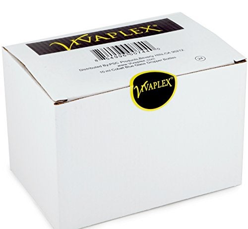Vivaplex, 24, Cobalt Blue, 10 ml (1/3 oz) Glass Bottles, with Glass Eye Droppers - Image 2