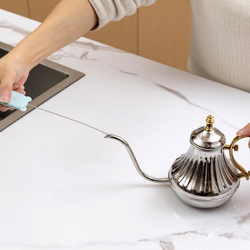 Chemimoso Straw Brushes Set of 4  Cleaner for Metal Glass Smoothie Straws  Stanley Bottles - Image 4