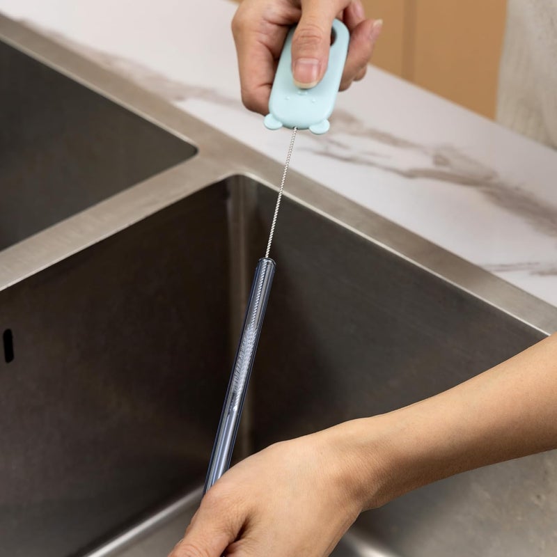 Chemimoso Straw Brushes Set of 4  Cleaner for Metal Glass Smoothie Straws  Stanley Bottles - Image 3