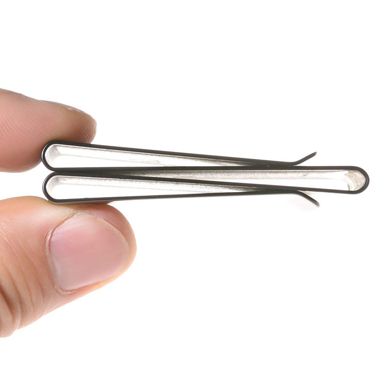 CKLT مشبك نقود CKLT، مشبك نقدي، محفظة بسيطة، محفظة رفيعة، حامل بطاقات ائتمان للأعمال، من الفولاذ المقاوم للصدأ، حامل بطاقات ائتمان أنيق وآمن للاستخدام في المدرسة والعمل والحياة اليومية، هدية مثالية للرجال والأولاد - Image 4