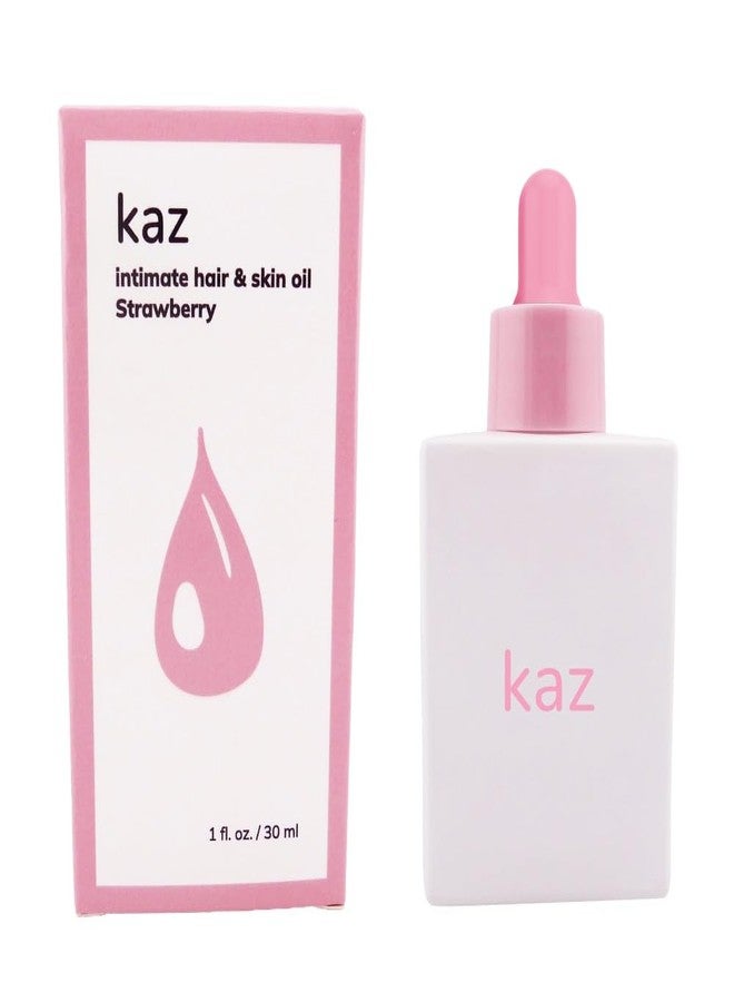 Waxness Kaz Intimate Hair & Skin Oil Strawberry for Ingrown Hair Care & Bikini Area 1 fl oz (30 ml – Professional Skin Care - Image 1