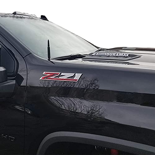 VIGOLU 50 Cal Bullet Antenna Replacement Ford F150 F250 F350 Dodge Ram 1500 2500 Jeep Wrangler Toyota Tundra(Black) - Image 3