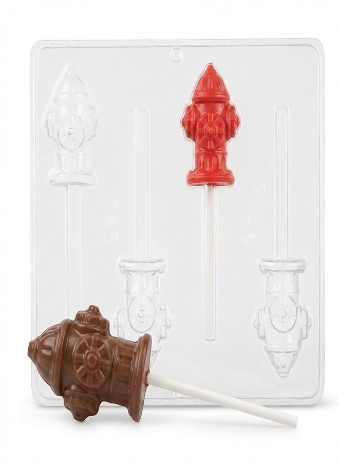 Lollipops Fire Hydrant Lollipop Chocolate Candy Mold 3442-4 Cavities - Image 5