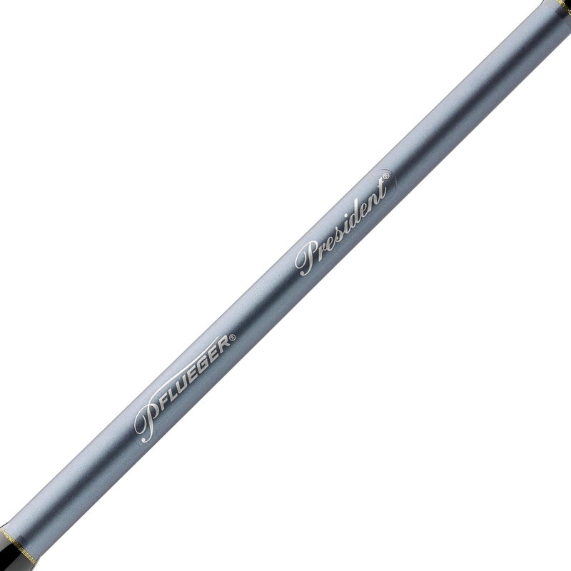 Pflueger 6' President Spinning Rod, 2 Piece Fishing Rod, Medium Rod Power, 6-12 lb Line Rating, Lure Rating 1/8-1/2 oz - Image 2