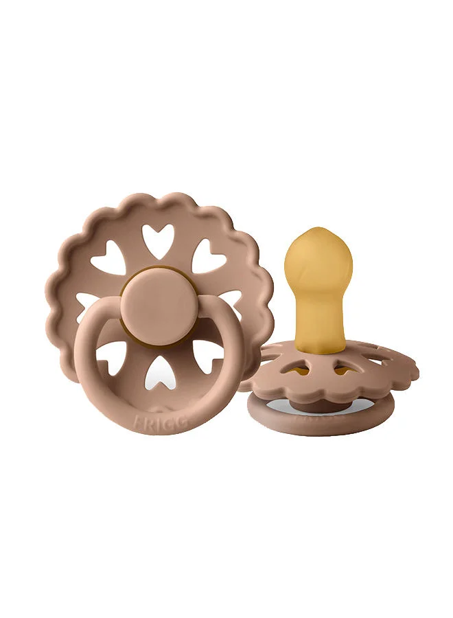 FRIGG Pack Of 1 Fairytale Latex Baby Pacifier 0-6M Silky Satin - Size 1