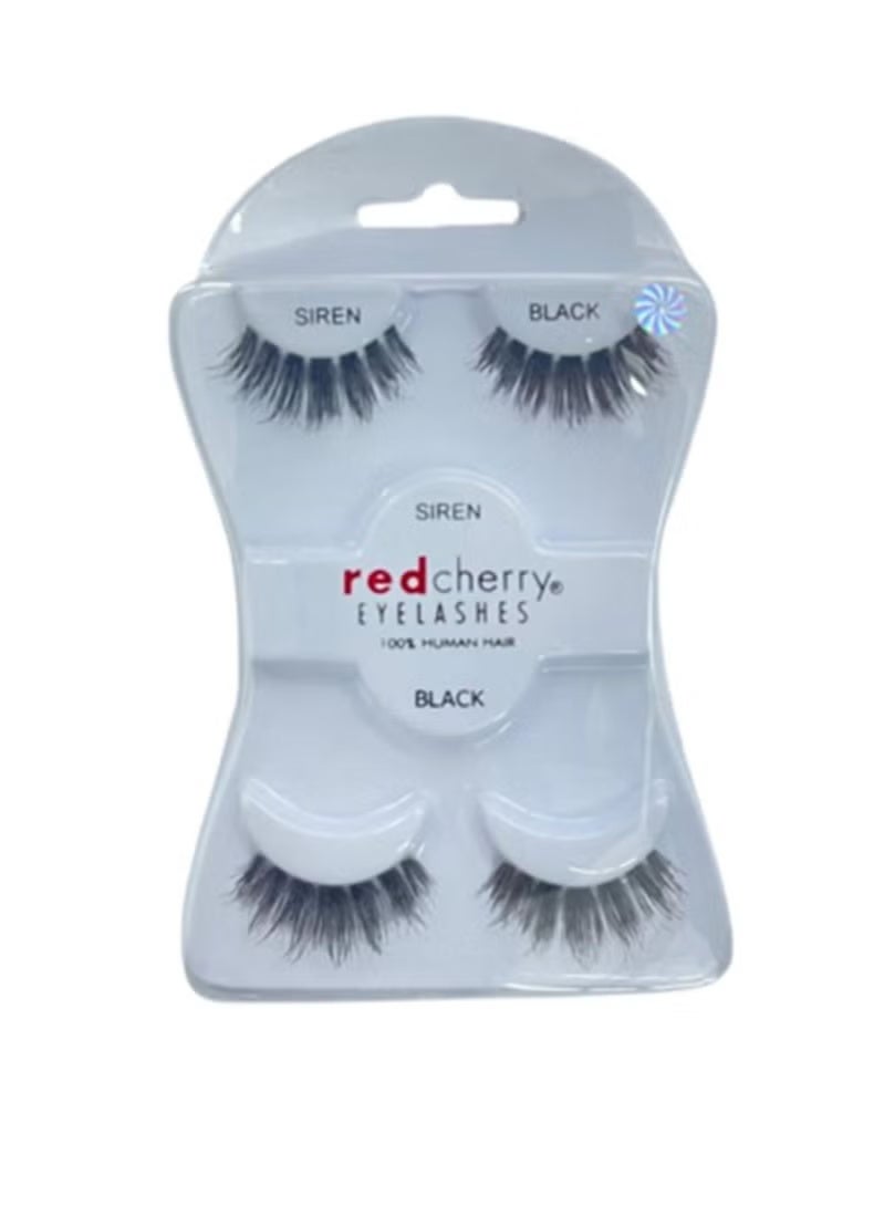 زوج من رموش صناعية من ريد شيري، SIREN Black