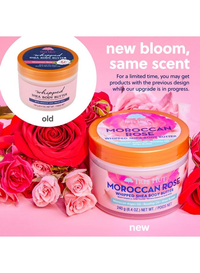 تري هت زبدة الجسم المخفوقة بزبدة الشيا من تري هت، برائحة الورد المغربي، 8.4 أونصة، مرطب خفيف الوزن، يدوم طويلاً، مع زبدة الشيا الطبيعية للعناية الأساسية المغذية بالجسم - Image 2