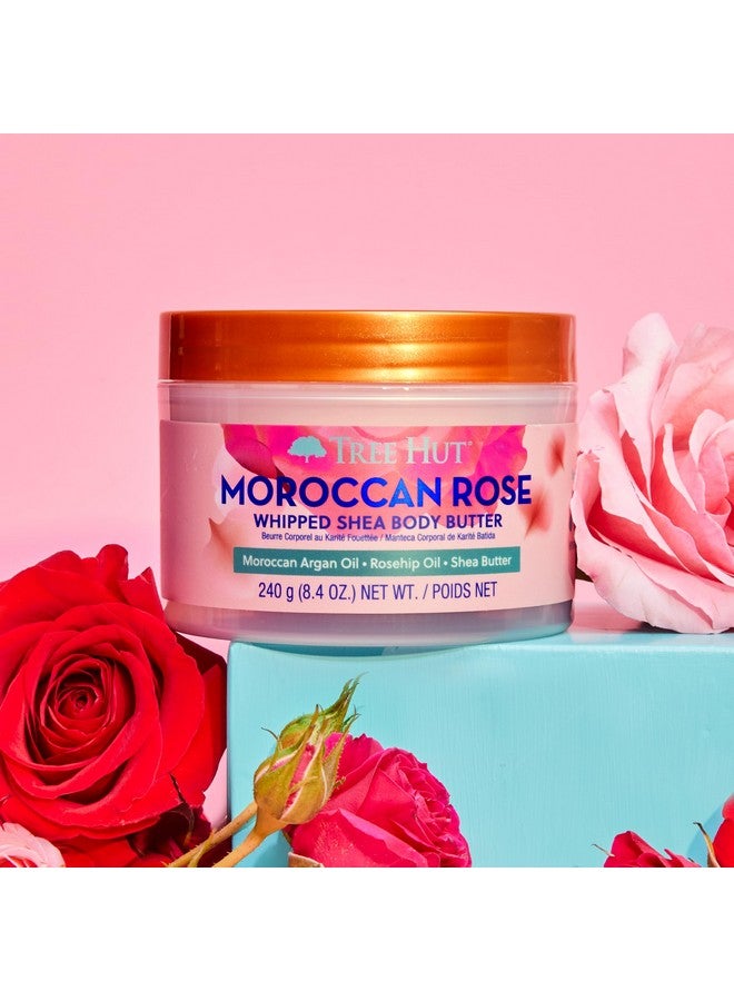 تري هت زبدة الجسم المخفوقة بزبدة الشيا من تري هت، برائحة الورد المغربي، 8.4 أونصة، مرطب خفيف الوزن، يدوم طويلاً، مع زبدة الشيا الطبيعية للعناية الأساسية المغذية بالجسم - Image 3