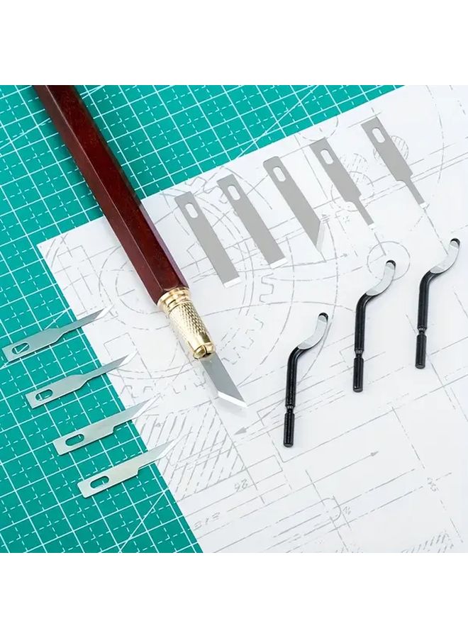 Multi Blade Wood Carving Pen with SK5 Tips Deburring Cutter for DIY Craft Precision Cutting Tool - Image 1