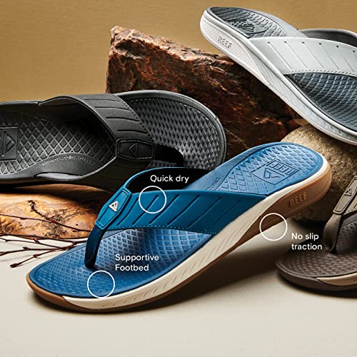 REEF The Deckhand Mens Sandal Grey 8 - Image 3