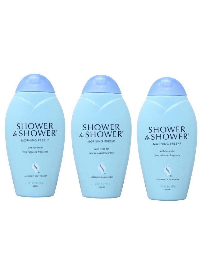 Shower to Shower Morning Fresh Body Powder, 8 Oz (3 Pack) - Image 1