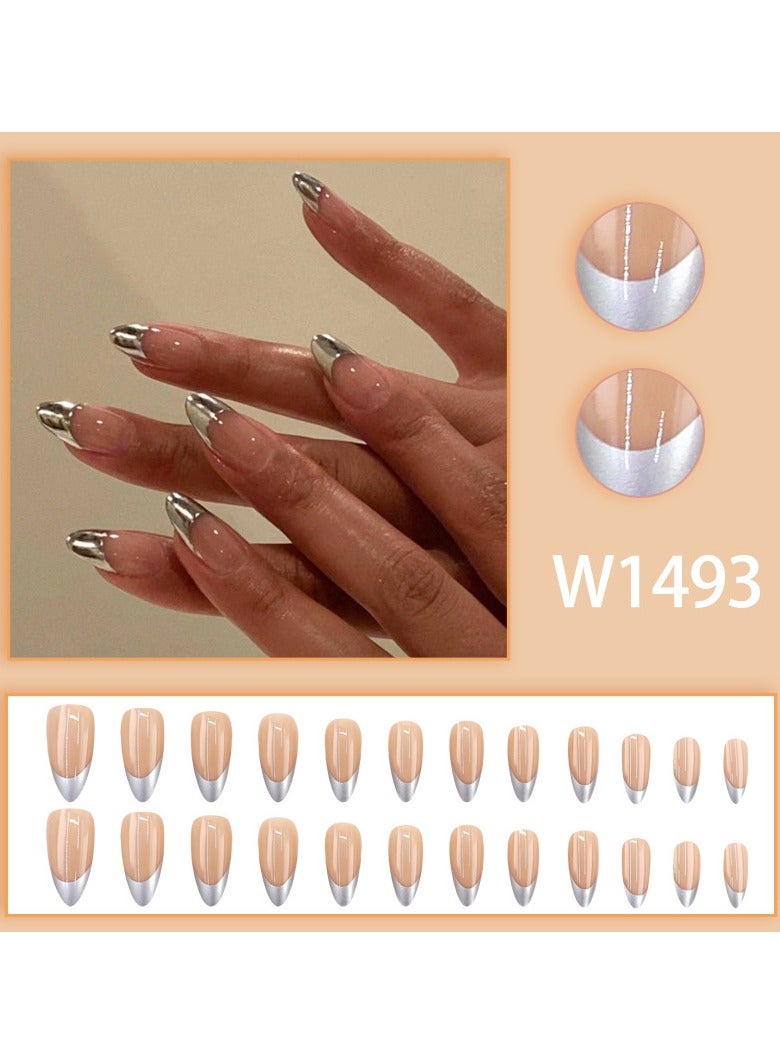 اضغط على أظافر 24 قطعة أظافر صناعية - Image 3