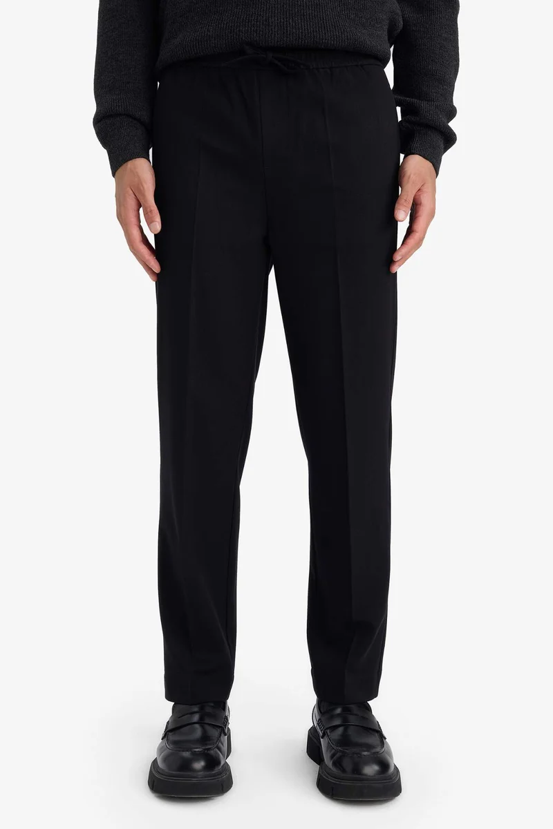 Defacto  Regular Straight Leg Stretchy Trousers for Men | Best Price UAE