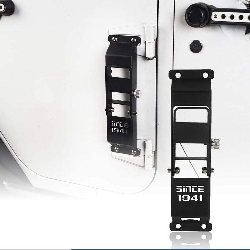 uBox Wrangler JK Door Hinge Step Foot Pedal for 20072018 Jeep Wrangler JK Unlimited1 PCS