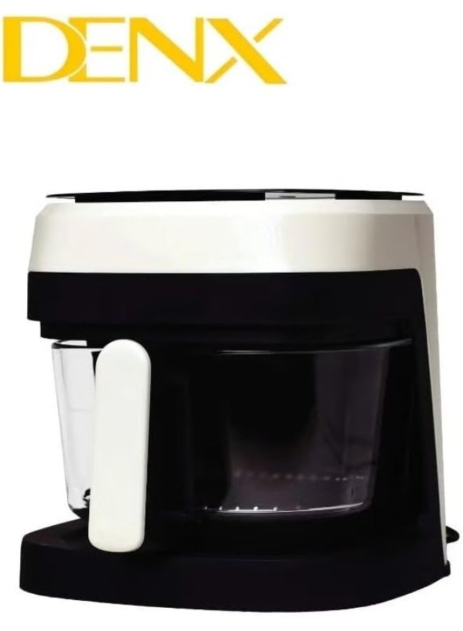 دينكس مقلاة هوائية DENX DX2092 بسعة 6 لتر - تحكم رقمي باللمس بقوة 2400 واط، 18 برنامجًا ذكيًا معدًا مسبقًا، للقلي والشوي والخبز والتحميص والتجفيف والتخمير، طهي صحي بدون زيت، مقبض مريح مقاوم للحرارة، لون أسود/أبيض. - Image 4