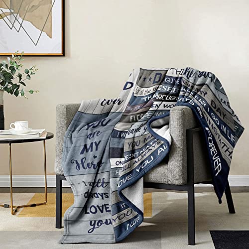 Yamco Dad Birthday Gifts Blanket - Dad Gifts from Daughter Christmas 60"x50" Blankets - Father Birthday Gifts for Dads Who Wants Nothing - Fathers Day Presents from Son - Best Daddy Ever Gift Ideas - Image 4