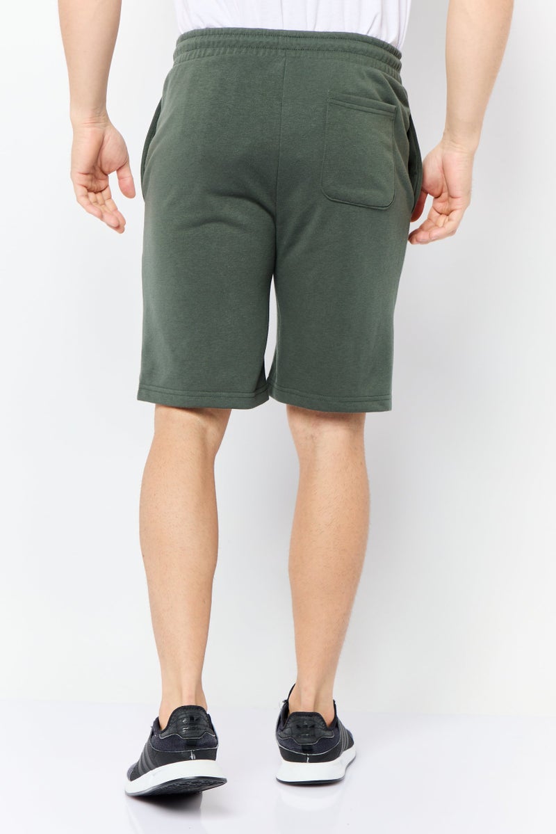 TapouT Men Drawstring Brand Logo Basic Shorts, Dark Grey - Image 3