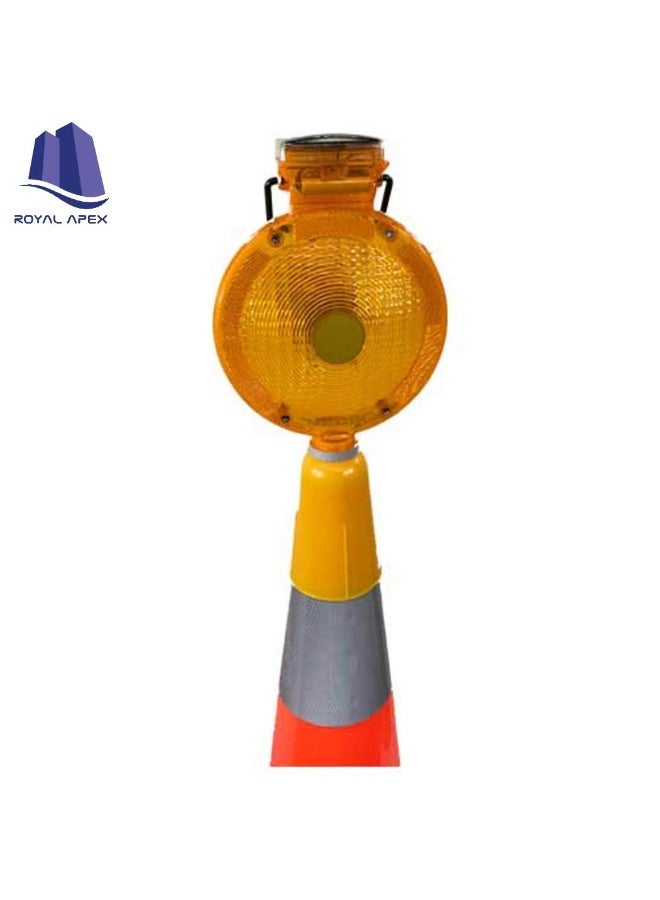 Royal Apex Roadway Safety Solar Warning Flashing Traffic Cone Led Light - Image 3