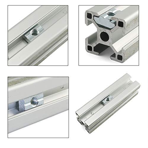 PZRT 12PCS 30 Series M8 T-Nut Sliding Nut T-Slot Nut for Aluminum Extrusion Profile 3030 Series Slot Groove 8mm - Image 3