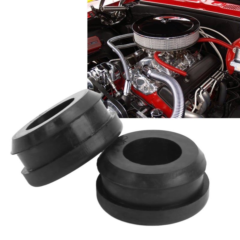 Pcv Valve Grommet: 3/4In Id - 1.25In Od & 1In Id - 1.25In Od, High Temp Resistant Rubber, Excellent Sealing Performance - Engine Grommets For Chevrolet Sbc Bbc Sbf 350 A96 Engine - Image 1