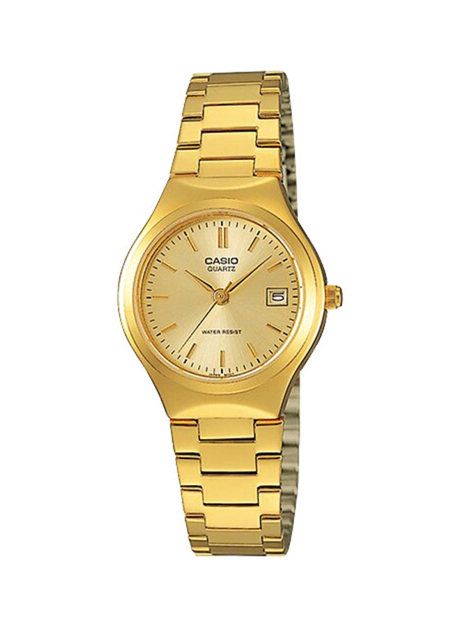 CASIO Men Enticer Water Resistant Analog Watch LTP-1170N-9ARDF - 30 mm - Gold - Image 1