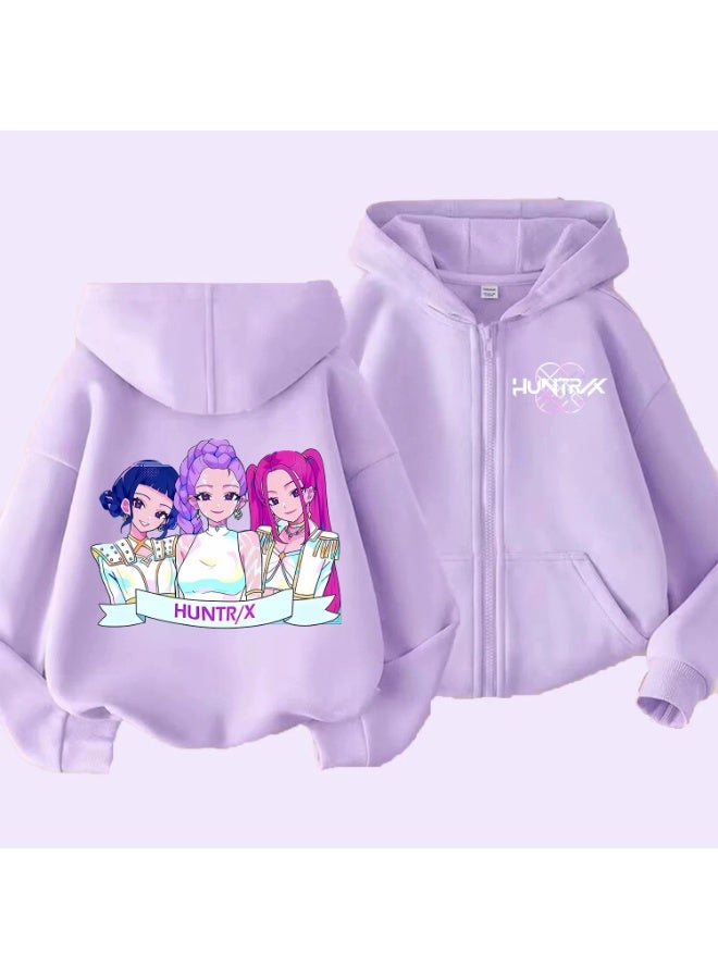general K-POP: Demon Hunting Girl Group Printed Hoodie suitable for daily outings or styling making fans unable to put it down - Image 1